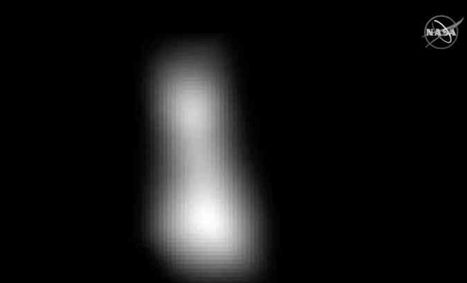 No dia 1 de janeiro, a sonda espacial New Horizons, da Nasa, fez imagens do asteroide Ultima Thule, o objeto mais distante do Sistema Solar(foto: Nasa/Divulgao)
