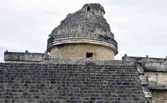 O observatrio maia em Chichen Itz, no Mxico, era usado pela antiga civilizao para prever mudanas climticas que poderiam levar a uma catstrofe no abastecimento de gua(foto: Zrizi/Wikimedia/Reproduo)