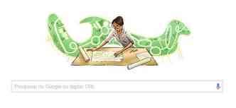 O Doodle do Google est homenageando a arquiteta, urbanista e paisagista autodidata brasileira Lota de Macedo Soares(foto: Google.com.br/Reproduo)