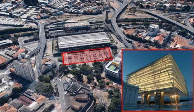 Google Earth/Reprodução e Gustavo Penna Arquiteto e Associados/PBH/Divulgação Google Earth/Reprodução e Gustavo Penna Arquiteto e Associados/PBH/Divulgação