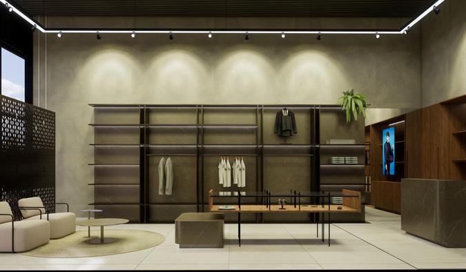 Ambiente da Klus, que prepara a inaugurao da quinta loja em BH, desta vez no street mall Avenue (foto: DB Arquitetura/Divulgao)