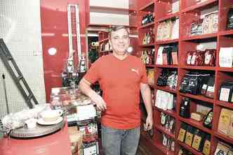 Proprietrio da loja Caf Gourmet, Bruno Gomes: 