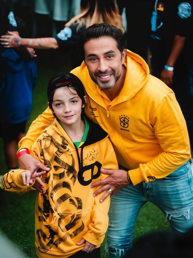 O executivo com o filho João Pedro: desde pequeno, o garoto acompanha o pai(foto: Cimed/Divulgação) O executivo com o filho João Pedro: desde pequeno, o garoto acompanha o pai(foto: Cimed/Divulgação)