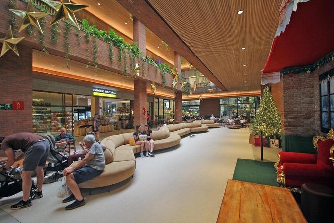 Botânico Shopping apostou em decoração sóbria para realçar a própria arquitetura do espaço(foto: Pádua de Carvalho) Botânico Shopping apostou em decoração sóbria para realçar a própria arquitetura do espaço(foto: Pádua de Carvalho)