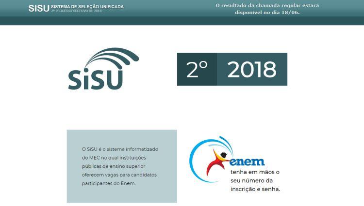 Sisu.mec.gov.br/Reprodução Sisu.mec.gov.br/Reprodução