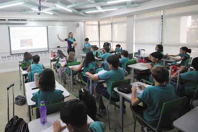 A professora do ensino fundamental do Bernoulli Go, Marcelle Rangel: 