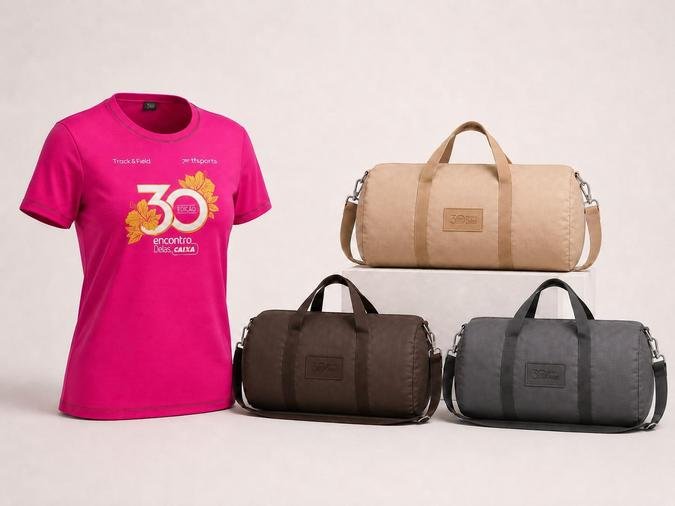 As corredoras recebem kits personalizados com uma bolsa especialmente desenhada para a prova(foto: Divulga��o)