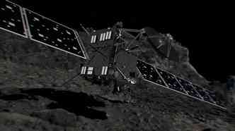 Lanada em 2004, a sonda espacial Rosetta, da ESA, terminou sua misso numa 