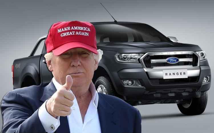 Facebook/DonaldTrump/Reprodução e Ford/Divulgação Facebook/DonaldTrump/Reprodução e Ford/Divulgação