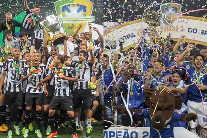 (foto: Bruno Cantini/Atlético/Divulgação e Cruzeiro/Cristiane Mattos/Reprodução) (foto: Bruno Cantini/Atlético/Divulgação e Cruzeiro/Cristiane Mattos/Reprodução)