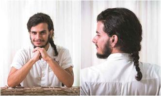 O artista plástico Arthur Camargos tem cabelo anelado e volumoso: O artista plástico Arthur Camargos tem cabelo anelado e volumoso: