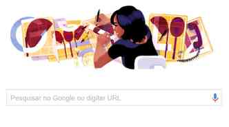 Na data em que faria 76 anos, a arquiteta sino-brasileira Chu Ming Silveira, criadora do orelho,  homenageada pelo Doodle do site de buscas do Google(foto: Google.com.br/Reproduo)