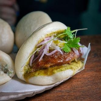 Bao feito pela chef Bruna Martins, que já esteve em uma das edições do evento(foto: Vinicius Ladeira/Divulgação) Bao feito pela chef Bruna Martins, que já esteve em uma das edições do evento(foto: Vinicius Ladeira/Divulgação)