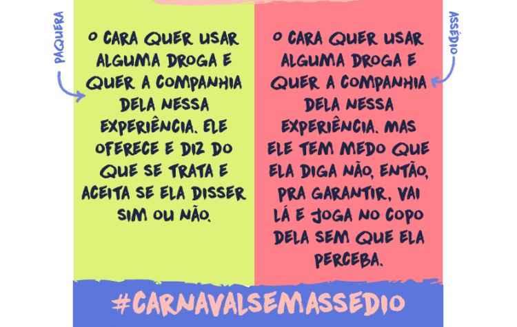 #CarnavalSemAssédio/Reprodução #CarnavalSemAssédio/Reprodução