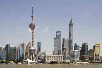 Vista da moderna e rica cidade de Xangai, na China. O principal pas do extremo oriente deve se tornar a maior economia do mundo em 2016, segundo o FMI(foto: Pixabay)