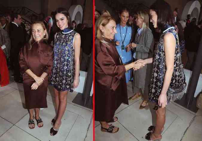 Segundo o jornalista Leo Dias, a atriz Bruna Marquezine passou por uma saia justa ao no ser reconhecida por Miuccia Prada, diretora da grife Miu-Miu(foto: Instagram/brumarquezine/Reproduo)