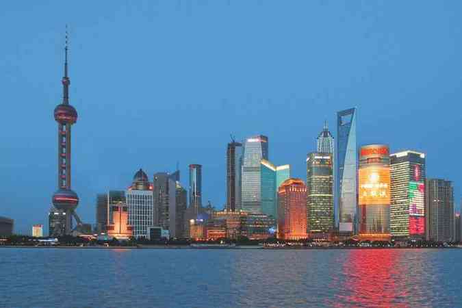 A cidade de Xangai, na China,  uma das grandes metrpoles mundiais que correm o risco de 