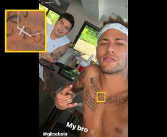 Entenda o significado da cruz deitada usada pelo jogador brasileiro Neymar Jr., que  evanglico(foto: Instagram/neymarjr/Reproduo)