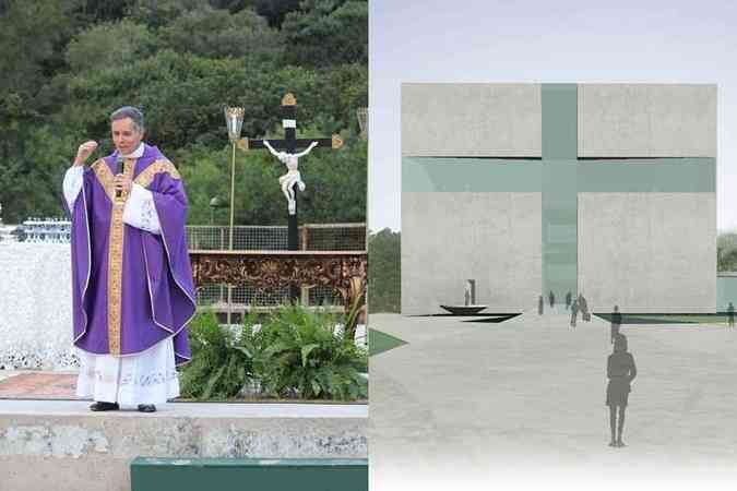 Uma construção que promete se transformar em um cartão-postal no Vila da Serra é o templo definitivo da Paróquia Bom Jesus do Vale: 
