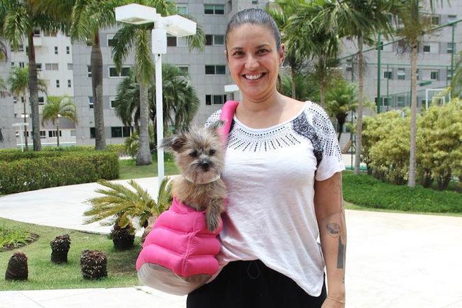 A publicitria e empresria Laila Ribeiro prefere no levar a Chewbacca em suas viagens: 
