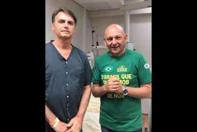 Justia do trabalho impede que Luciano Hang (dir.), dono da Havan, influencie funcionrios a votarem em Bolsonaro(foto: Instagram/luciano.hang/Reproduo)