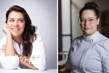 Janaina Torres e Ana Gabi celebram a cacha�a em jantar no Trintaeum
