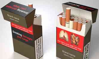 Para ajudar a reduzir o consumo de cigarro, o governo da Austrlia descobriu que as embalagens devem ter a cor 448C, da escala Pantone, uma espcie de verde-oliva escuro(foto: GfK Bluemoon/Divulgao)