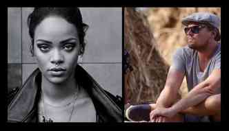 A cantora Rihanna e o ator Leonardo di Caprio estariam juntos novamente, segundo um jornal ingls(foto: Instagram/badgalriri/Reproduo e Facebook/LeonardoDiCaprio/Reproduo)