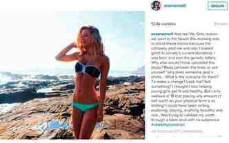 Alm de parar de usar o Instagram, a australiana Essena O'Neill decidiu editar os textos vinculados s suas fotos antigas, contando a 'verdade' por trs das imagens(foto: Instagram/essenaoneill/Reproduo)