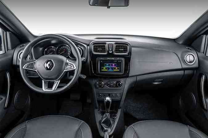 Interior do Sandero 2020 CVT(foto: Renault/Divulgao)