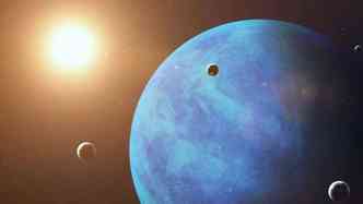 Segundo os astrnomos, o corpo celeste chamado de Niku faz uma rbita completamente diferente dos demais planetas do Sistema Solar(foto: YouTube/Reproduo)