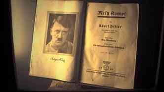 O livro Mein Kampf, de Adolf Hitler,  visto como o ponto de partida para as aes antissemitas dos nazistas na Alemanha das dcadas de 1930 e 1940(foto: Biblioteca do Estado da Bavaria/Correio da Manh/Reproduo)