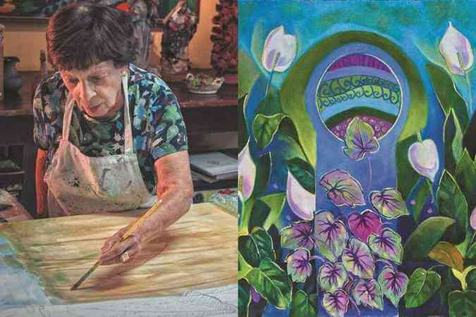 Mesmo na quarentena, a artista plstica Yara Tupynamb segue com produo intensa: 