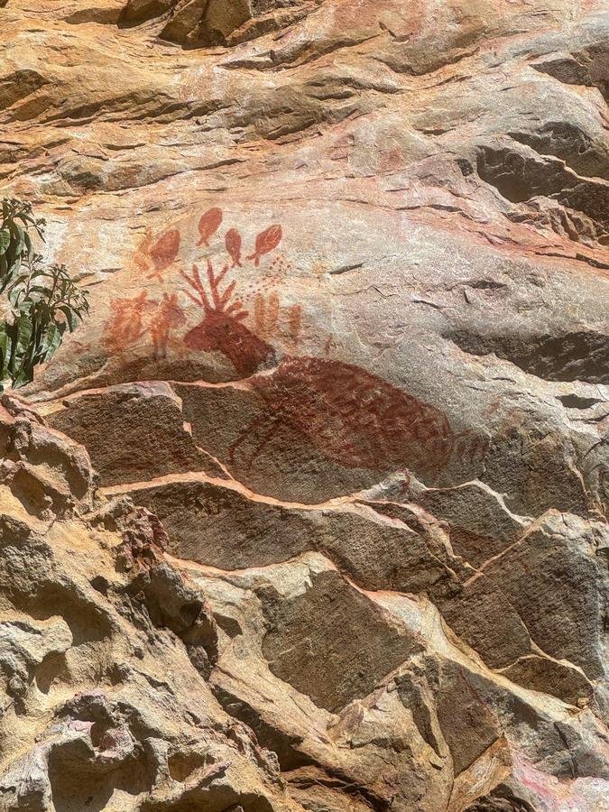 Roteiro inclui passagem pela vila Cabe�a de Boi, com seu s�tio arqueol�gico com grafismos rupestres(foto: Jo�o Castilho/Secult/Codemge/Divulga��o)