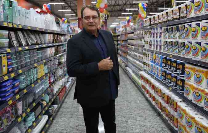 O empresário Pedro Lourenço, fundador da rede Supermercados BH. 