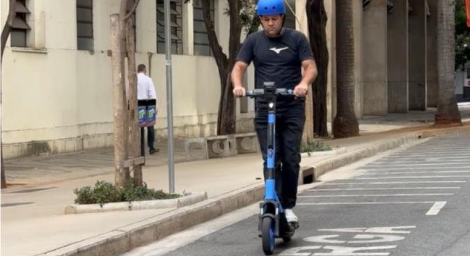 O modelo adotado ser� de compartilhamento sem esta��o fixa, acionado por aplicativo(foto: Divulga��o/PBH )