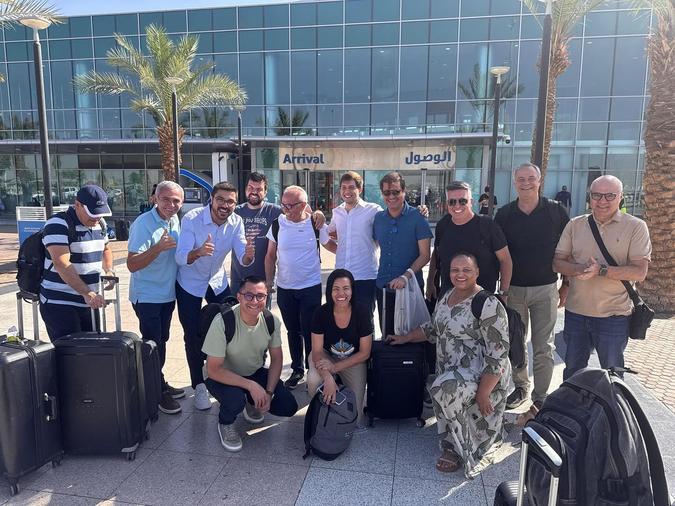Nas redes sociais, prefeito compartilhou imagem antes do embarque para o Brasil(foto: Reprodução/Instagram @alvarodamiao) Nas redes sociais, prefeito compartilhou imagem antes do embarque para o Brasil(foto: Reprodução/Instagram @alvarodamiao)