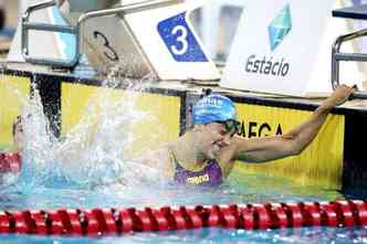 A nadadora argentina durante a disputa do torneio nacional, no Rio de Janeiro(foto: Minas Tnis Clube/Divulgao)