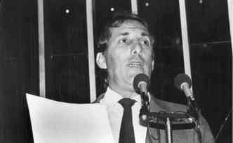 O candidato a senador por So Paulo, Orestes Qurcia, foi um dos vitoriosos do MDB nas eleies de 1974 (foto: Cece/CB/D.A Press)
