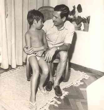 Fernando Sabino e seu filho, Bernardo(foto: Divulgao)