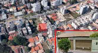 Aps uma denncia de possveis terroristas numa casa (detalhe) do bairro Castelo, em BH, policiais civis e militares realizaram uma megaoperao na ltima tera, que durou das 18h s 4h da manh(foto: Google Earth/Reproduo)