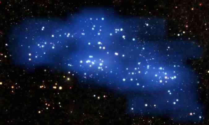 Hyperion está a bilhões de anos-luz da Terra e é considerado o maior e mais extenso aglomerado de galáxias já descoberto(foto: Luis Calçada & Olga Cucciati/ESO/Divulgaçaõ)