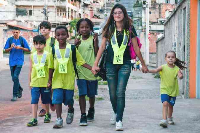 Pelo menos oito escolas municipais de Belo Horizonte aderiram ao projeto Carona a P, que surgiu no Brasil em 2015(foto: Uarlen Valerio/Encontro)