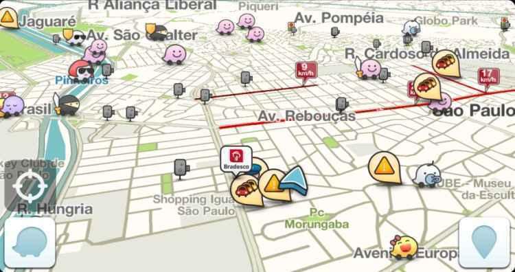 Waze/Reprodução Waze/Reprodução