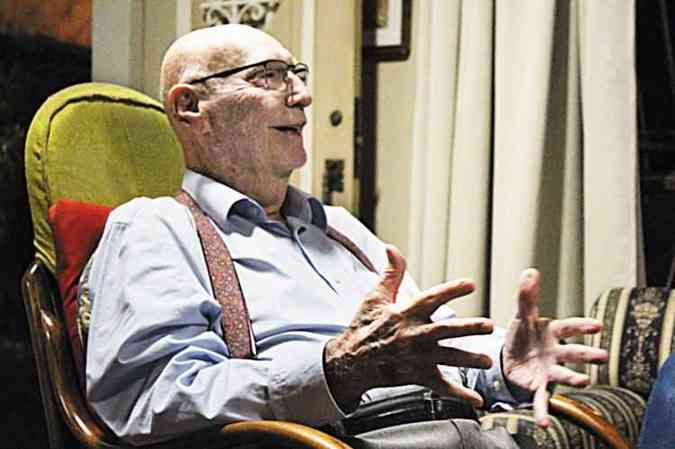 O avô pioneiro Lúcio Ferreira de Moura, que morreu em 2018, aos 90 anos: 