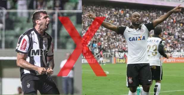 Bruno Cantini/Atlético MG/Divulgação e Rodrigo Gazzanel/Ag. Corinthians/Divulgação Bruno Cantini/Atlético MG/Divulgação e Rodrigo Gazzanel/Ag. Corinthians/Divulgação