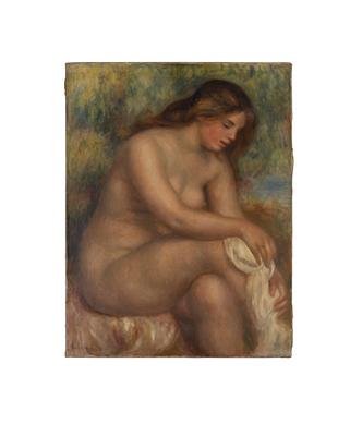 Banhista enxugando a perna direita, 1910(foto: Eduardo Ortega/Divulga��o)