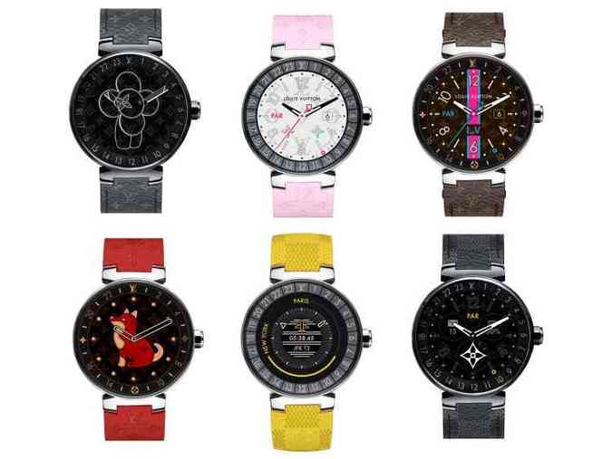 O novo smartwatch Tambour Horizon, da grife francesa Louis Vuitton, custa cerca de R$ 10.553 e possui várias opções de pulseiras(foto: Louis Vuitton/Divulgação)