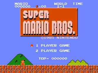 Criado em 1985, o jogo Super Mario Bros inovou e acabou virando a franquia de maior sucesso do mundo dos videogames(foto: Nintendo/Reproduo)
