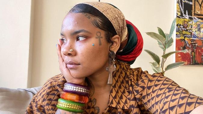 Bru Quilombo ministra oficinas de pinturas corporais(foto: Bru Quilombo/Divulgao)